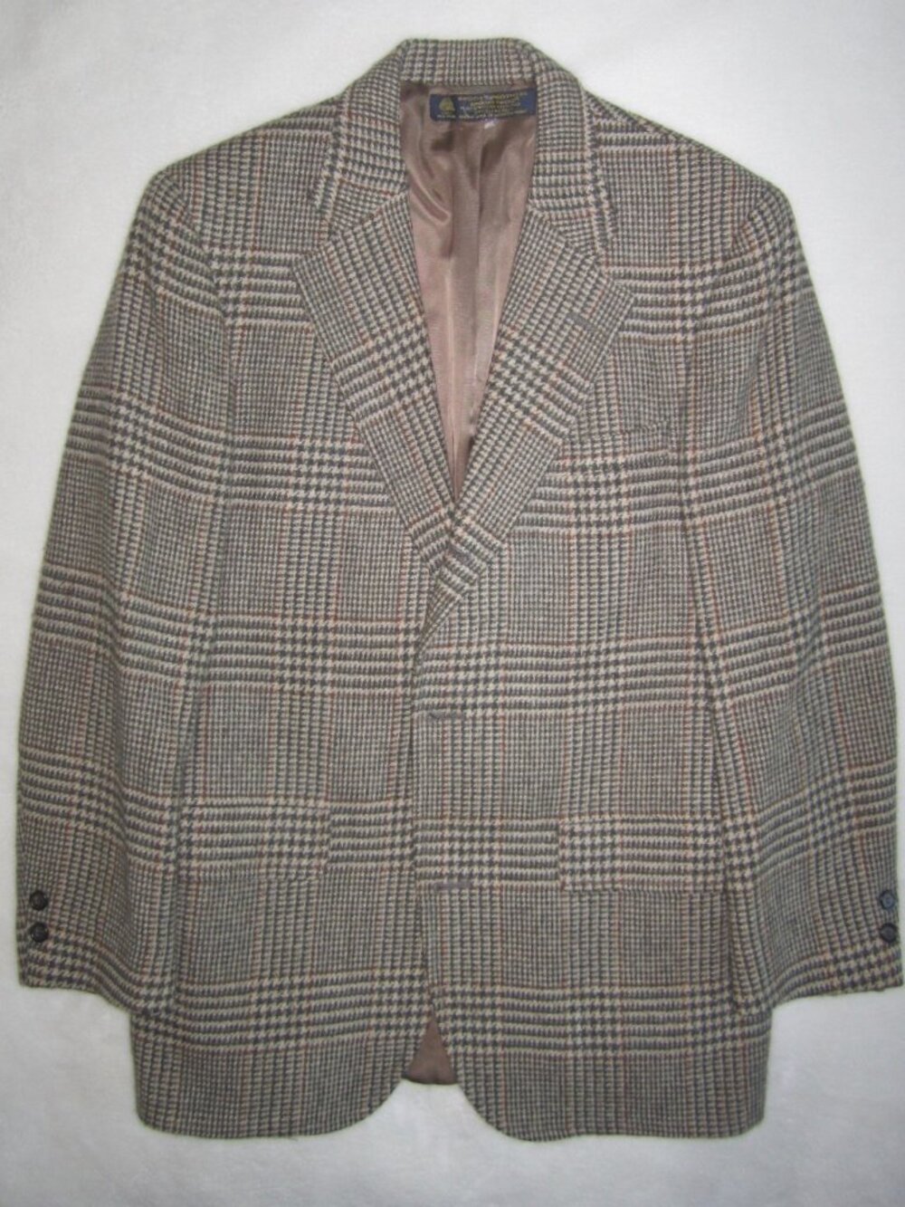 Vintage BROOKS BROTHERS Pure Scottish Shetland Wool Sport Coat Jacket Men's 39 R